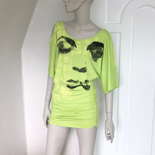 Neon Green Women- Face Top