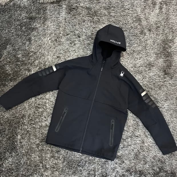 스파이더 기모 후드 집업 (XL)