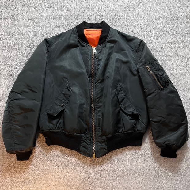 90s USA 알파 MA-1 플라이트 자켓 항공점퍼