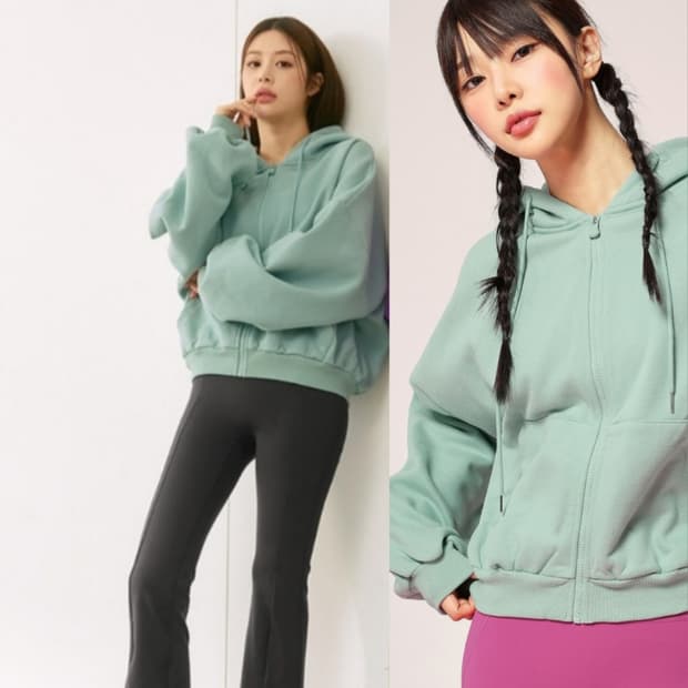 젝시믹스 기모 내핑 후드집업 가오리 집업자켓 F 