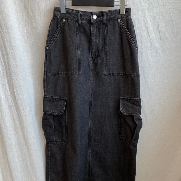 GRL 흑청 롱스커트(24)