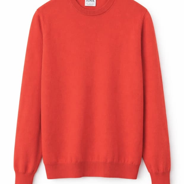 자라 캐시미어 100 니트 오렌지 L