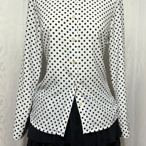 도트 블라우스 