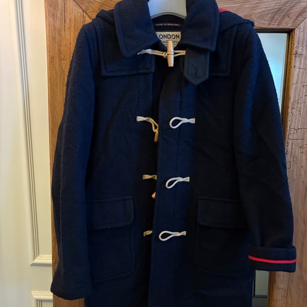 런던트래디션 네이비 떡볶이 코트