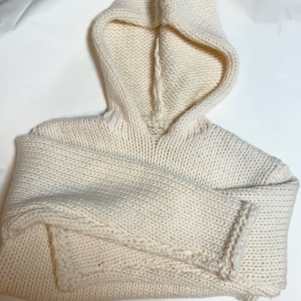 핸드메이드 벌키 헤비 니트 후드 Only fruit✨ 코위찬 얼바닉30