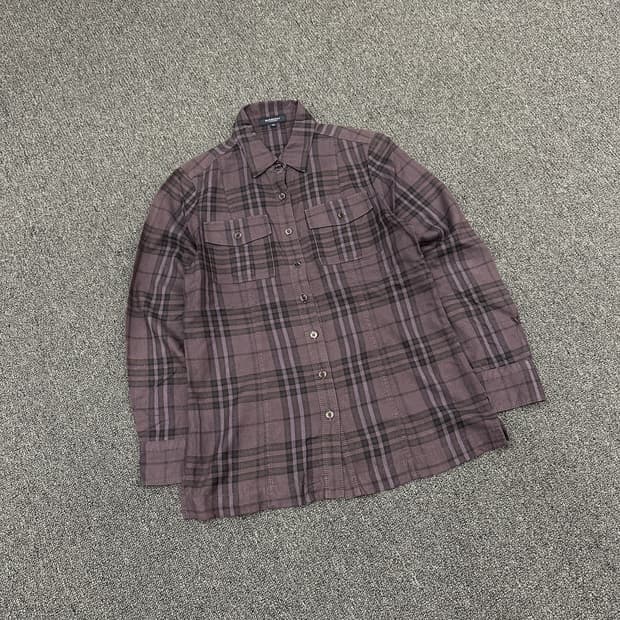 38) 버버리 런던 체크 패턴 긴팔 셔츠