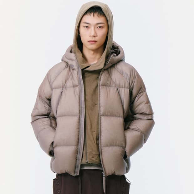 산산기어 셰이드 푸퍼 자켓 애쉬 핑크
