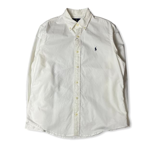 폴로랄프로렌 블루포니 화이트 긴팔 셔츠 클래식핏 M
