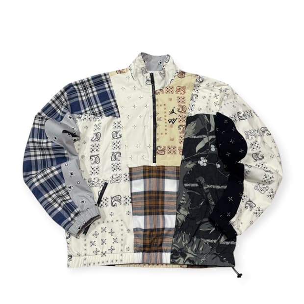 나이키 조던 x 러셀 웨스트브룩 패치워크 아노락 자켓 