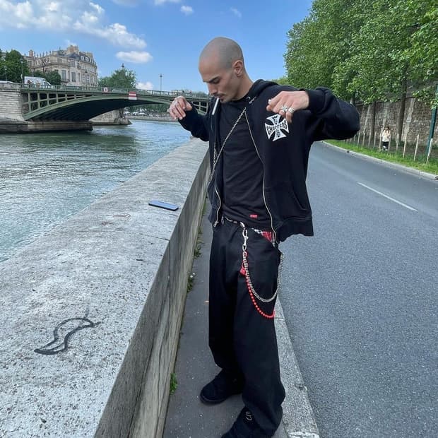 90s OG West Coast Choppers 후드집업