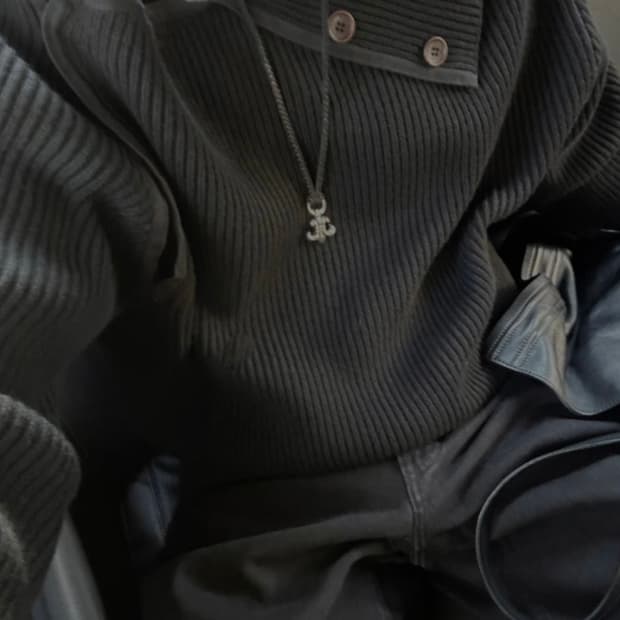 크롬하츠 bs 플레어 레더 목걸이