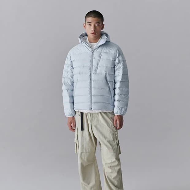 무신사스탠다드 시티 레저 후디드 라이트 다운 재킷