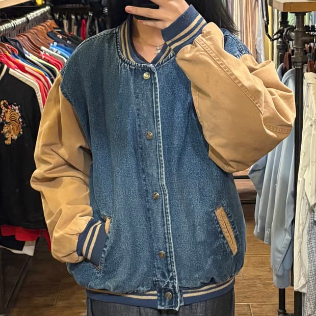 [HI] vtg 데님바시티자켓