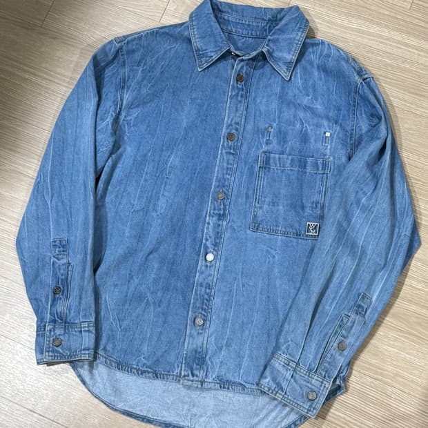 [50] 우영미 22FW 블루 워싱 데님 셔츠 자켓