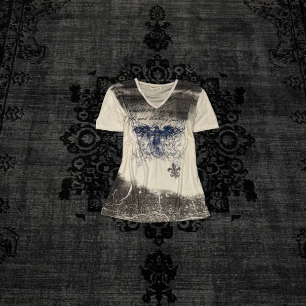 Semantic design 00s vkei printing top