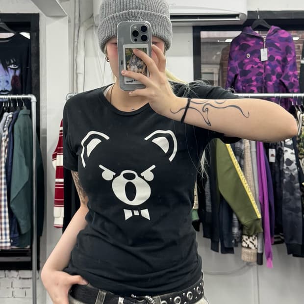 히스테릭 글래머 퍽베어 티셔츠