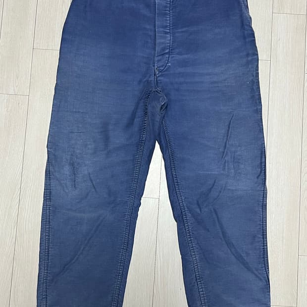 80s빈티지에이징 프렌치워크팬츠 몰스킨 약33사이즈