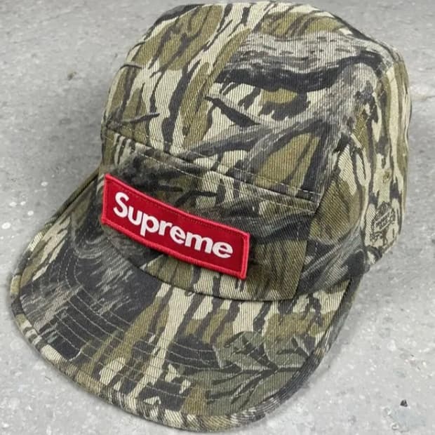 Supreme 슈프림 밀리터리 오크 카모 캠프캡 모자