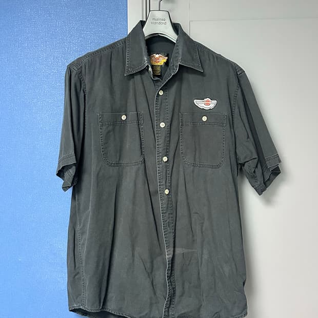 할리데이비슨 빈티지 셔츠 L