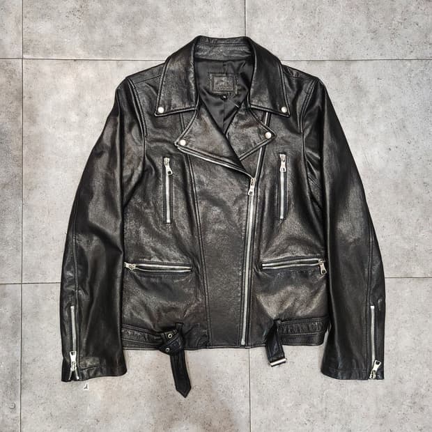 ROBO 리얼레더 더블 라이더 자켓 66