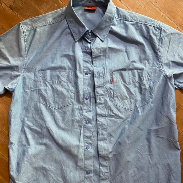 Levi's Red Tab 하늘색 반팔 셔츠 XL (105)