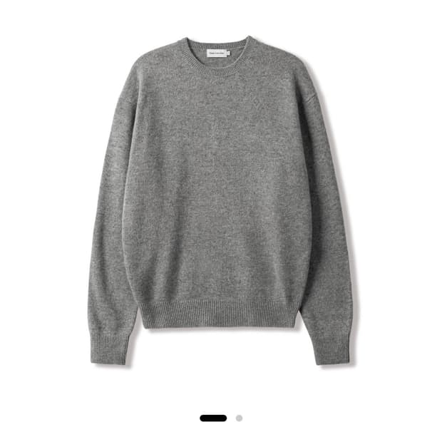 스테디에브리웨어 코지 울 캐시미어 라운드넥 니트 그레이 2 사이즈