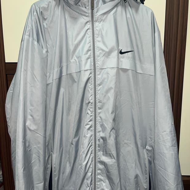 빈티지 나이키 스카이 블루 바람막이