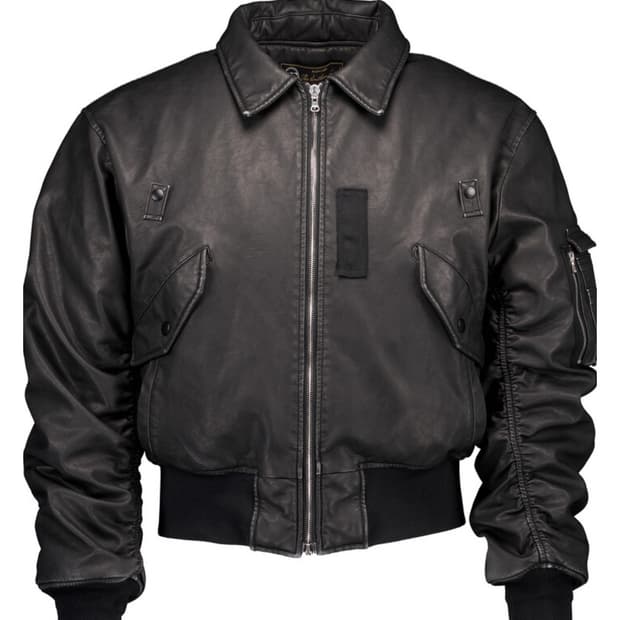 구매)포그서비스x더써든랩 워싱 레더봄버 L