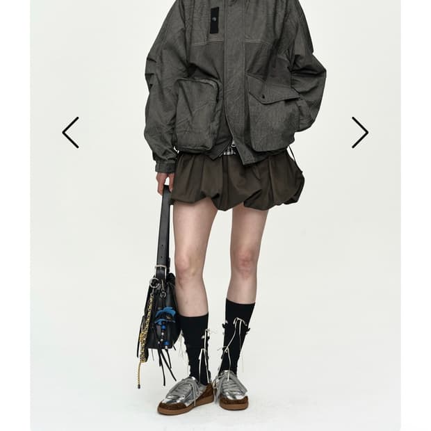 삽니다/m,L size/앤더슨벨 타이다이 비치 쉘 자켓 차콜