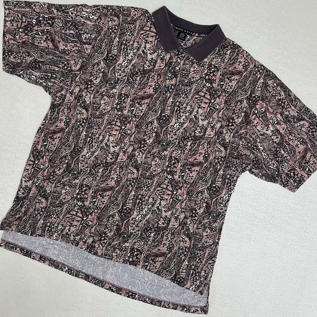 90s Nike Golf 나이키 골프 올오버 패턴 폴로셔츠