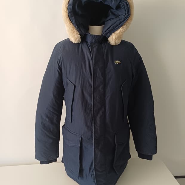 라코스테 남성 퍼 트리밍 덕다운 파카 (BH932E) - 95~슬림100