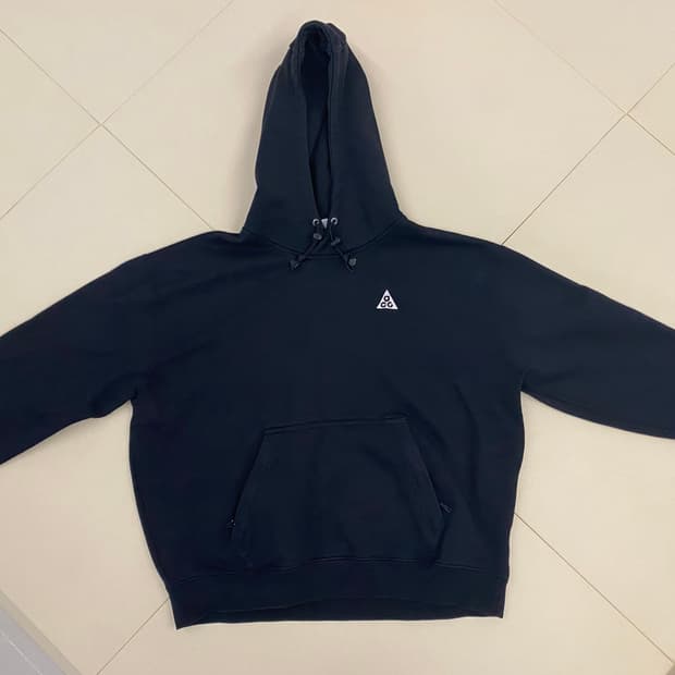 (아시아XL) 나이키 ACG 써마핏 플리스 풀오버 후드 블랙 앤트러사이트