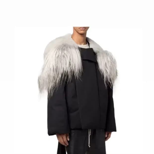 릭오웬스 시크릿 퍼 파카 38