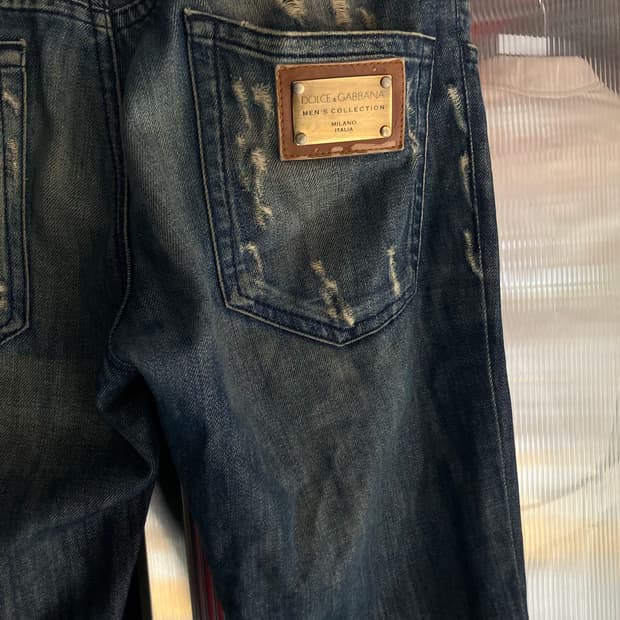 돌체앤가바나 스탠다드핏 데미지진