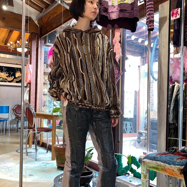 Kapital 7g 가우디 후드 스웨터