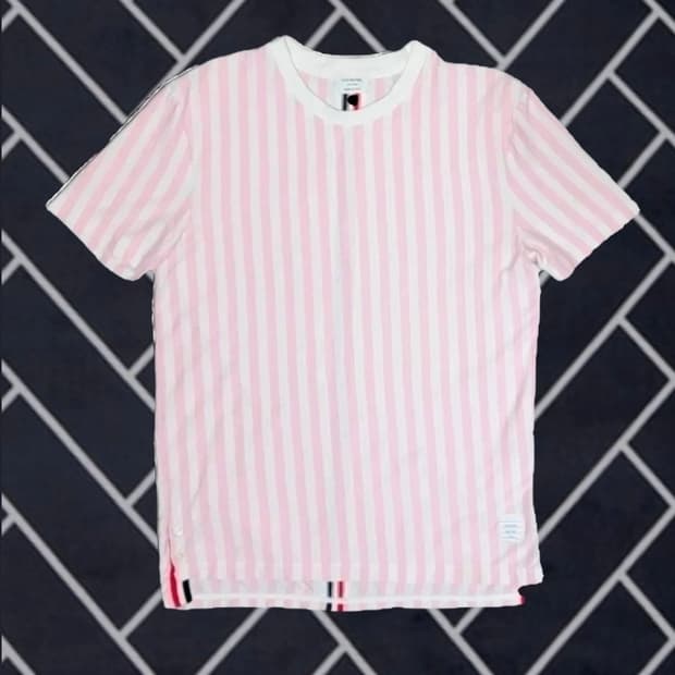 톰브라운 스트라이프 삼선 반팔티