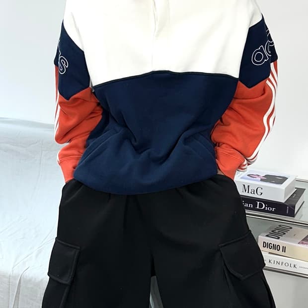 아디다스 럭비 스웻 카라 하프 집업 맨투맨 2XL