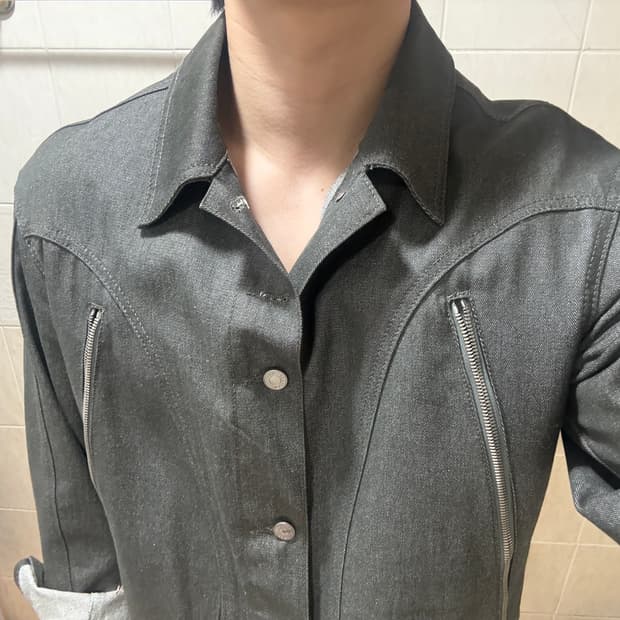 애드오프 데님 자켓