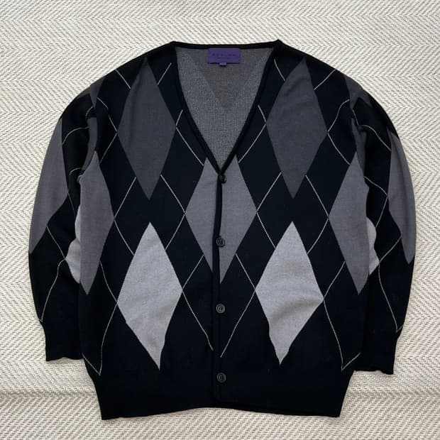 비슬로우 아가일 가디건 r2436