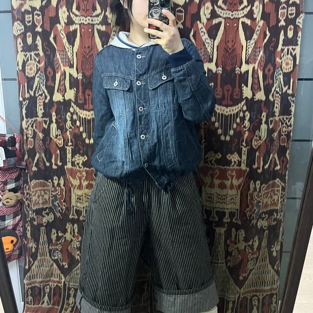 Nanea 노카라 데님 자켓