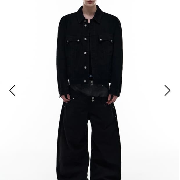 (오퍼스 0012)Op. 04 SIG DENIM JACKET BLACK