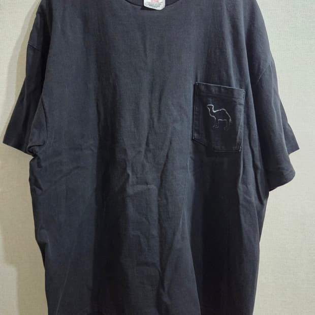 빈티지 카멜 반팔 티셔츠