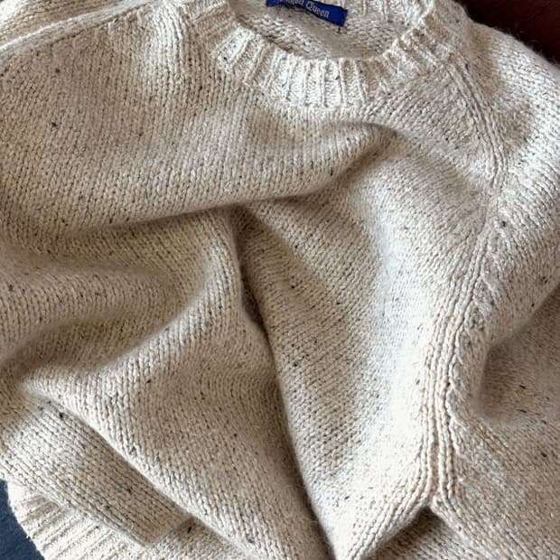 Brushed fabric sparkle pattern knit P/O