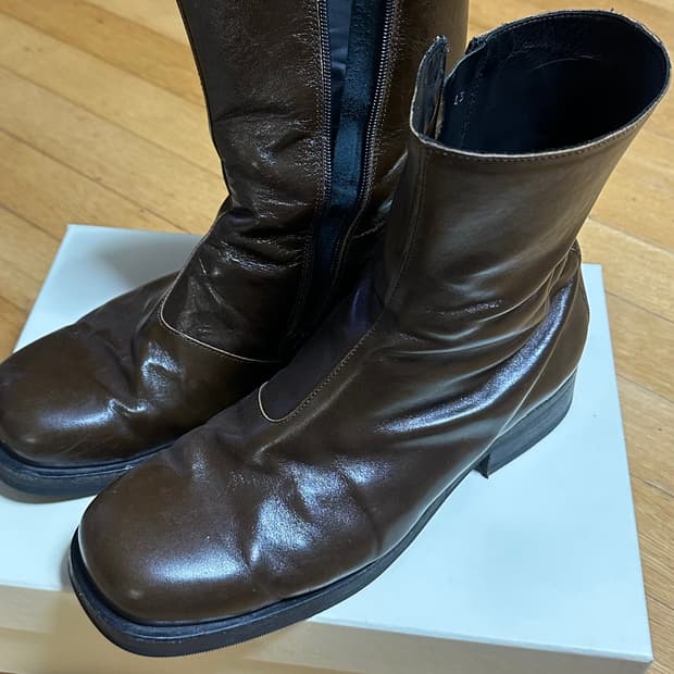 [43사이즈/3회착] 아워레가시 카미온 부츠 올리브 브라운