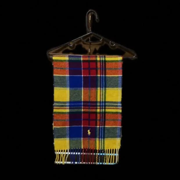 폴로 100프로정품 랄프로렌 체크 머플러