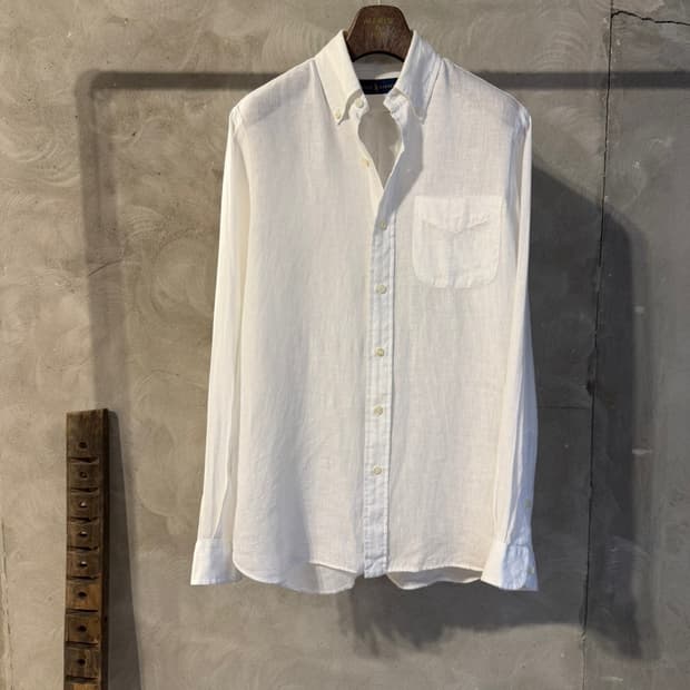 폴로 랄프로렌 리넨 버튼다운 셔츠 100