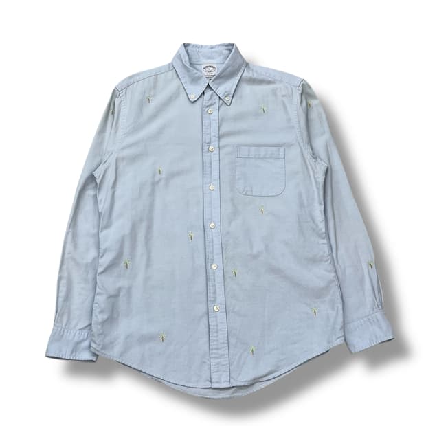 브룩스브라더스 야자수 자수 셔츠 r2060