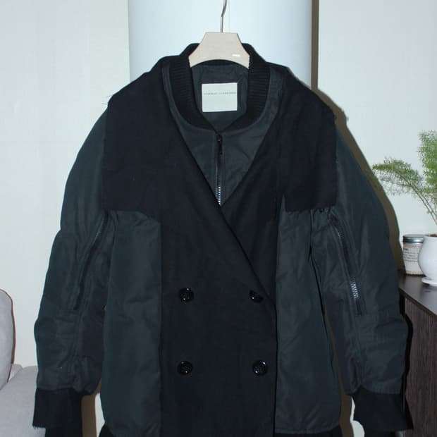 Duck down layered jacket