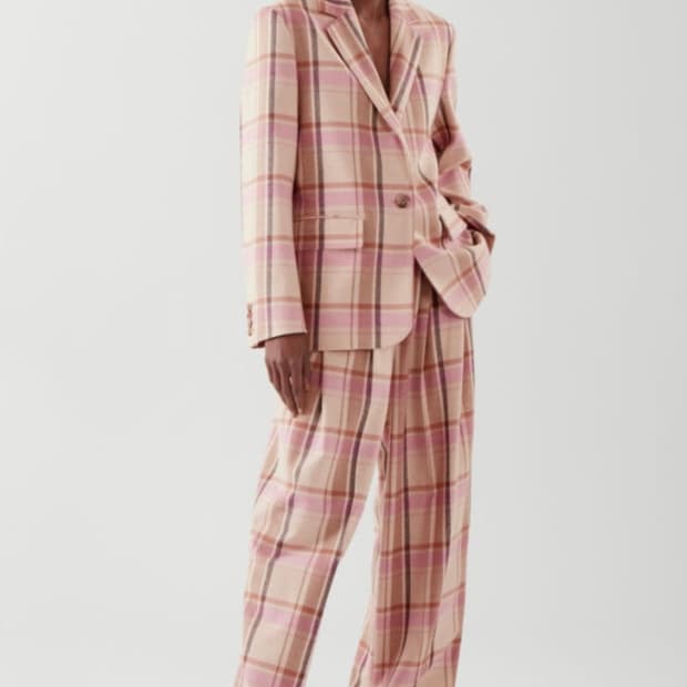 COS 코스 체크 블레이져