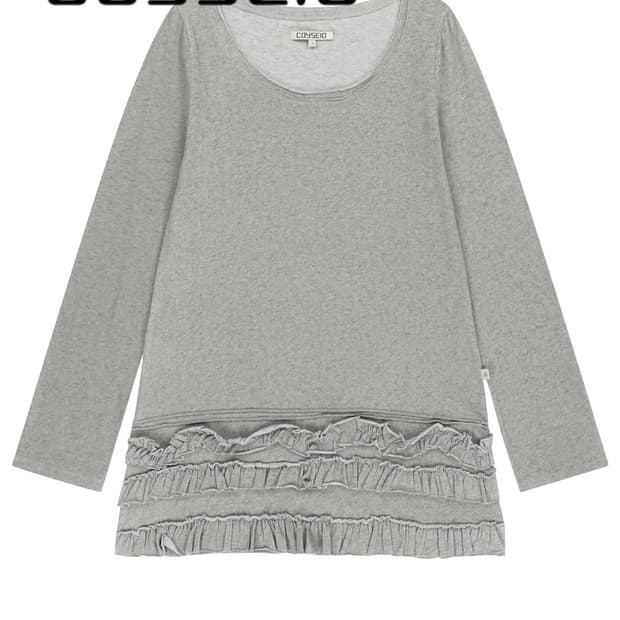 (새상품) 코이세이오 멀티플리 프릴 드레스 라이트 그레이 - 2사이즈